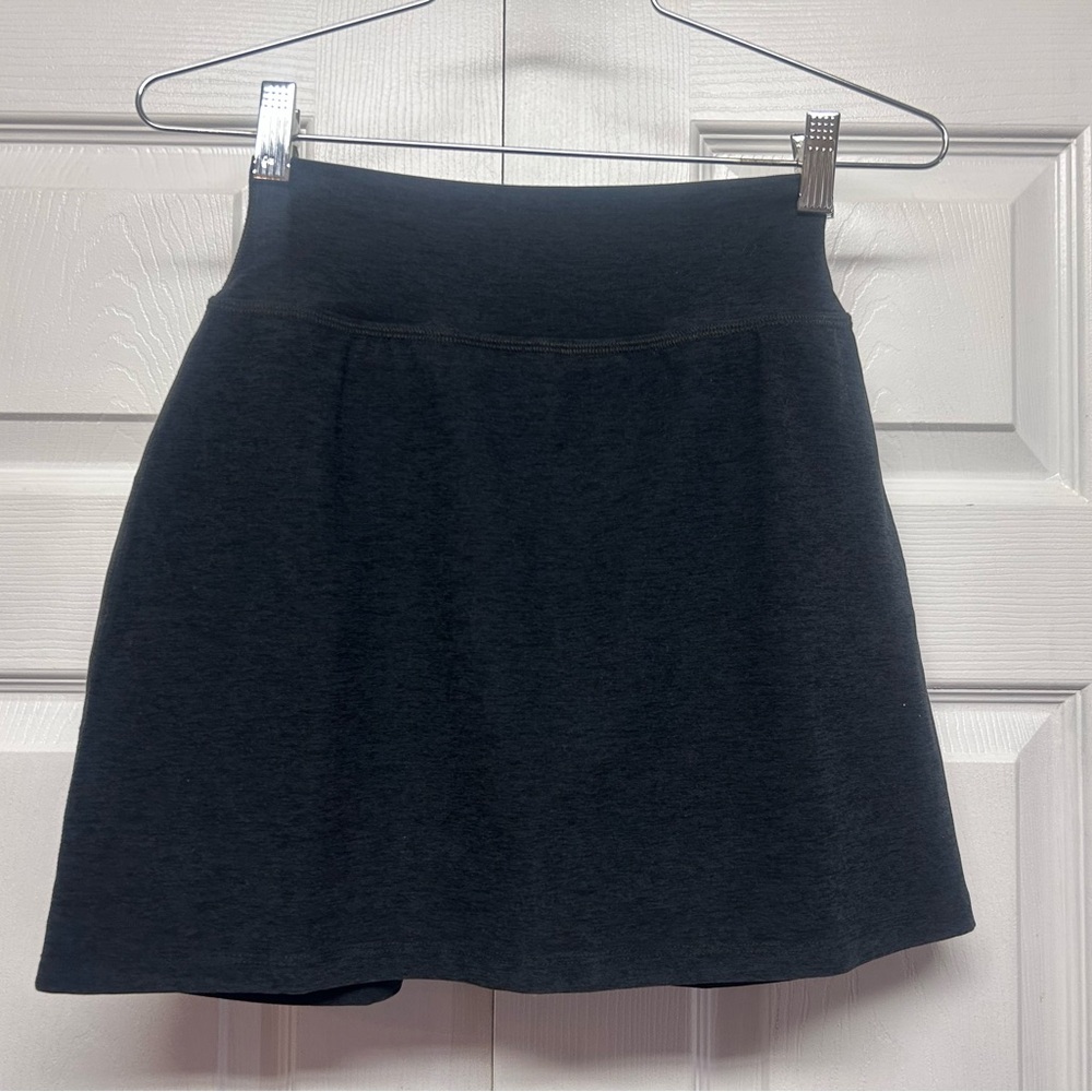 Beyond Yoga Charcoal Mini Skirt